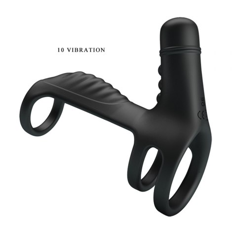 Wibrująca nakładka na penisa - VIBRATINGPENIS SLING, 10 vibration functions Pretty Love