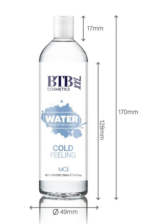 BTB WATER BASED COLD FEELING LUBRICANT 250ML BTB Cosmetics