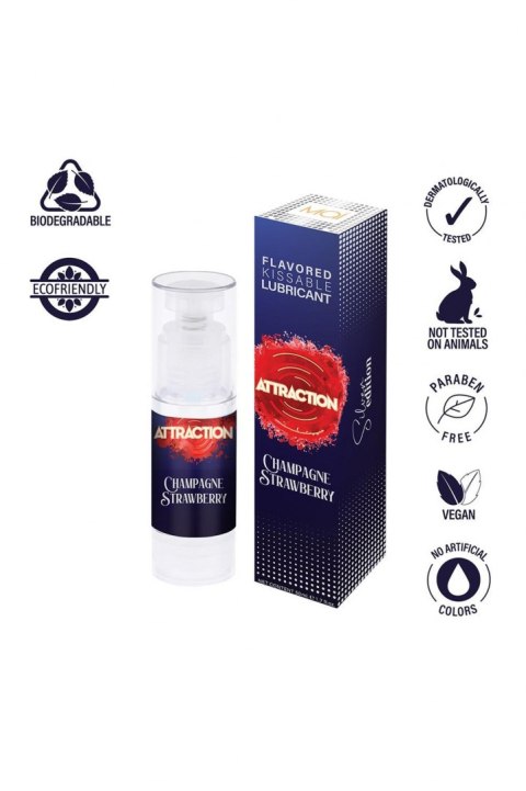 LUBRICANT ATTRACTION CHAMPAGNE STRAWBERRY 50 ML Attraction