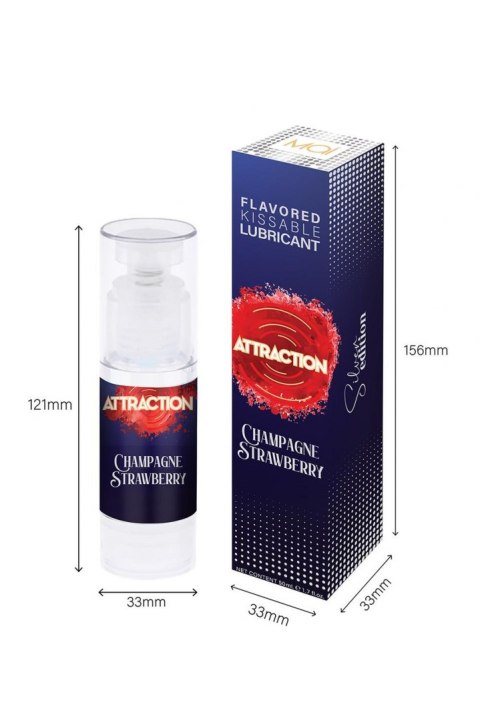 LUBRICANT ATTRACTION CHAMPAGNE STRAWBERRY 50 ML Attraction