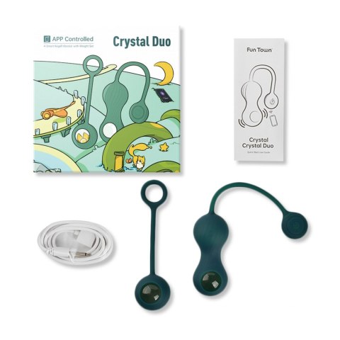 Magic Motion - Crystal Duo Smart Kegel Vibrator with Weight Set Magic Motion