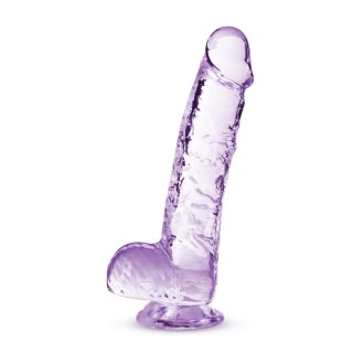 NATURALLY YOURS  6" CRYSTALLINE DILDO  AMETHYST Blush