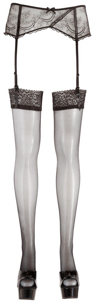 Stockings black 3 Cottelli LEGWEAR