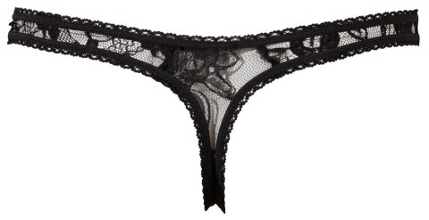 Crotchless String black L Cottelli LINGERIE