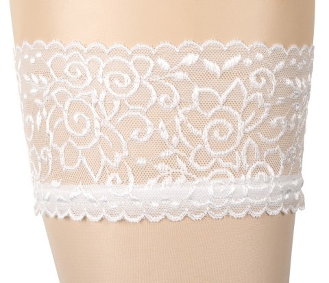 Hold-up Stockings white 4 Cottelli LEGWEAR