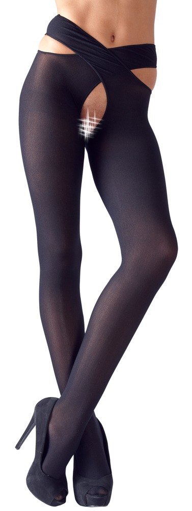 Stockings black S/M Cottelli LEGWEAR