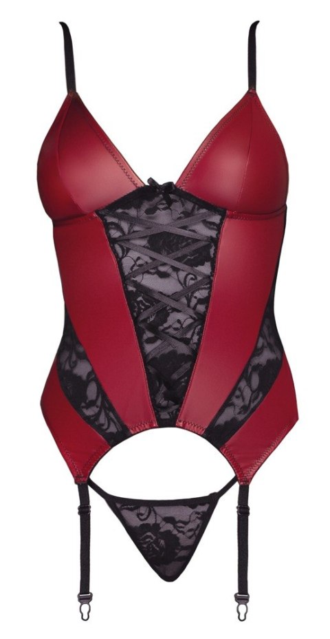 Basque red/black L Cottelli LINGERIE