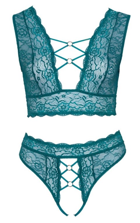 Bra Set teal XL Cottelli CURVES