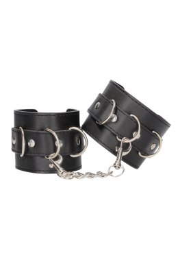 Bonded Leather Hand or Ankle Cuffs - With Adjustable Straps Ouch!