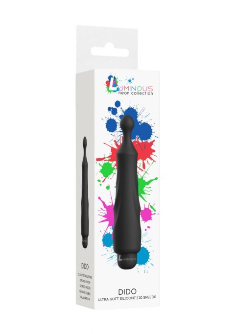 Dido - ABS Bullet With Sleeve - 10-Speeds - Black Luminous