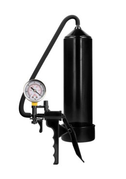 Elite Beginner Pump With PSI Gauge - Black Pumped