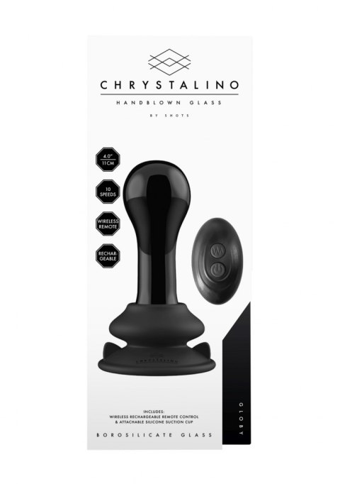 Globy - With Suction Cup and Remote - 10 Speed - Black Chrystalino