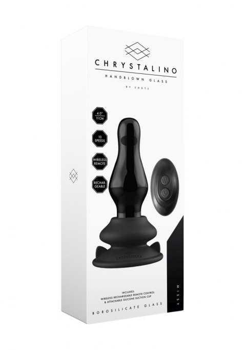 Missy - With Suction Cup and Remote - 10 Speed - Black Chrystalino