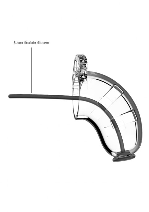 Model 15 - Chastity - 3.5"""" - Cock Cage - Transparent ManCage