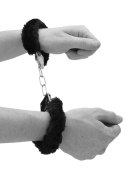 Pleasure Furry Hand Cuffs - With Quick-Release Button Ouch!