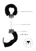 Pleasure Furry Hand Cuffs - With Quick-Release Button Ouch!