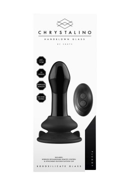 Pluggy - With Suction Cup and Remote - 10 Speed - Black Chrystalino