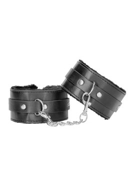 Plush Bonded Leather Ankle Cuffs - With Adjustable Straps Ouch!