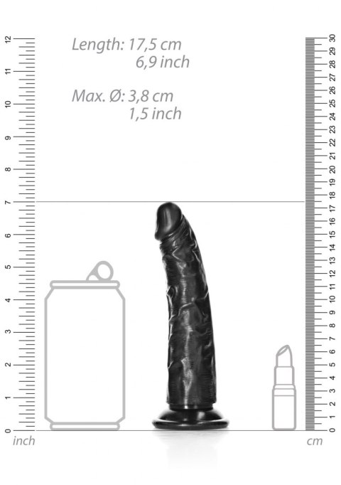 Slim Realistic Dildo with Suction Cup - 6""""/ 15,5 cm RealRock