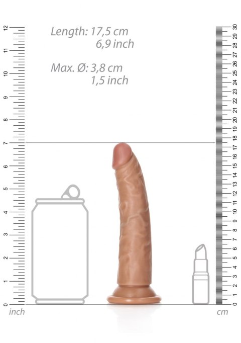 Slim Realistic Dildo with Suction Cup - 6""""/ 15,5 cm RealRock