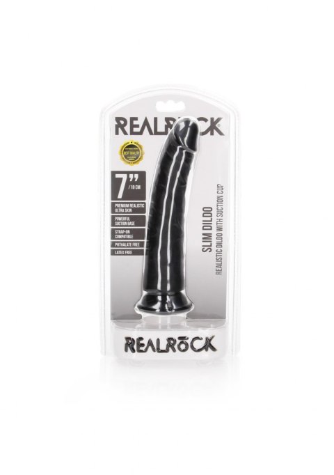 Slim Realistic Dildo with Suction Cup - 7""""/ 18 cm RealRock