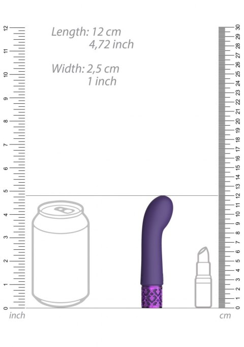 Bijou - Rechargeable Silicone Bullet - Purple Royal Gems