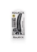 Curved Realistic Dildo Balls Suction Cup - 7""""/ 18 cm RealRock