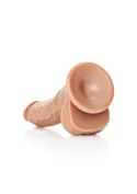 Curved Realistic Dildo Balls Suction Cup - 8""""/ 20,5 cm RealRock