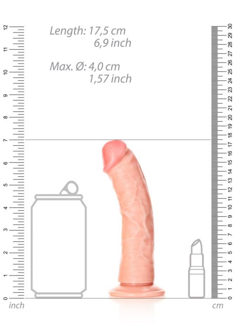 Curved Realistic Dildo with Suction Cup - 6""""/ 15,5 cm RealRock