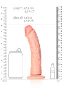Curved Realistic Dildo with Suction Cup - 8""""/ 20,5 cm RealRock