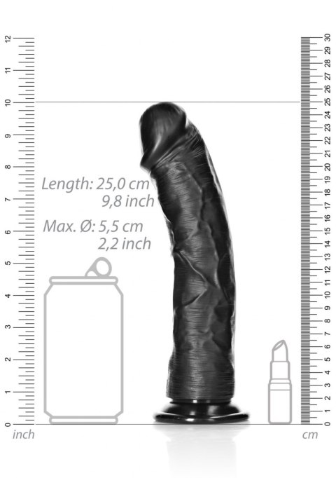 Curved Realistic Dildo with Suction Cup - 9""""/ 23 cm SHOTS