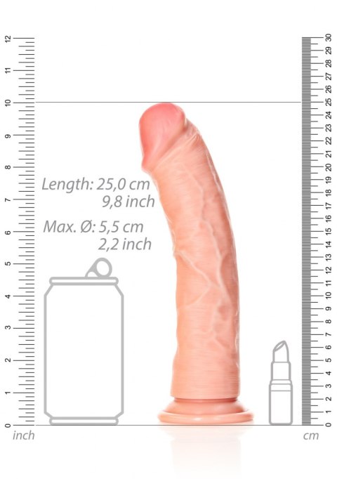 Curved Realistic Dildo with Suction Cup - 9""""/ 23 cm RealRock