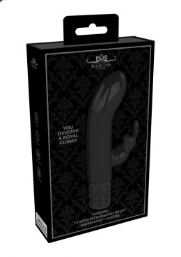 Dazzling - Rechargeable Silicone Bullet - Black Royal Gems