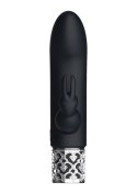 Dazzling - Rechargeable Silicone Bullet - Black Royal Gems