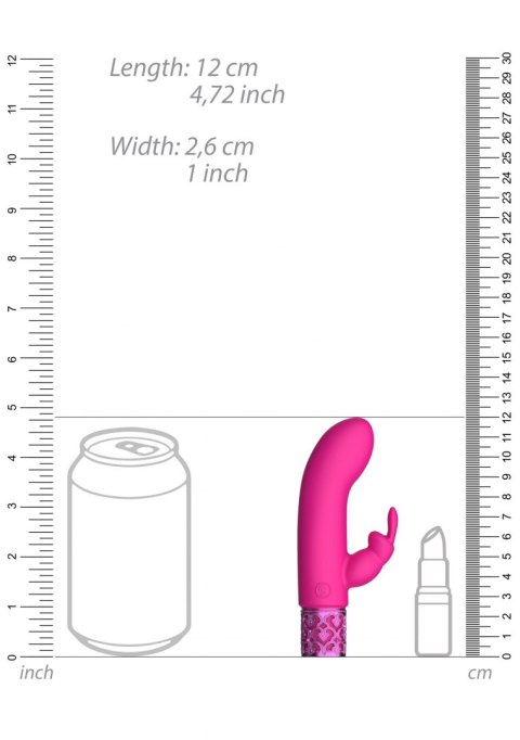 Dazzling - Rechargeable Silicone Bullet - Pink Royal Gems