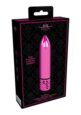 Glamour - Rechargeable ABS Bullet - Pink Royal Gems