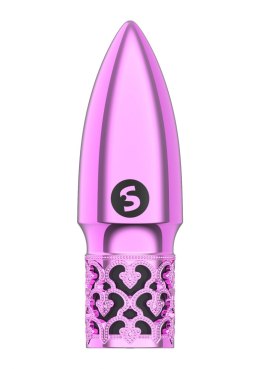 Glitter - Rechargeable ABS Bullet - Pink Royal Gems