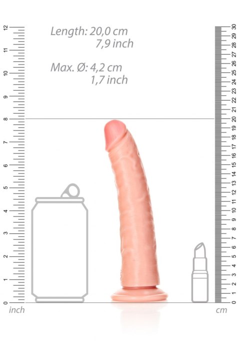 Slim Realistic Dildo with Suction Cup - 7""""/ 18 cm RealRock