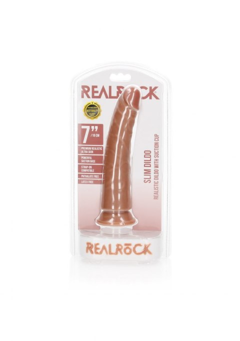 Slim Realistic Dildo with Suction Cup - 7""""/ 18 cm RealRock