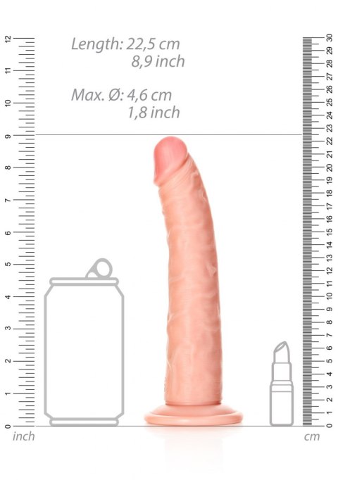 Slim Realistic Dildo with Suction Cup - 8""""/ 20,5 cm RealRock