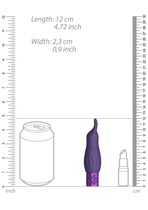 Sparkle - Rechargeable Silicone Bullet - Purple Royal Gems