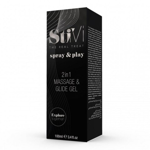 StiVi Spray&Play-Massage &Glide Gel 2in1 100ml Hot