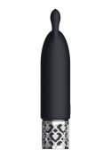 Twinkle - Rechargeable Silicone Bullet - Black Royal Gems