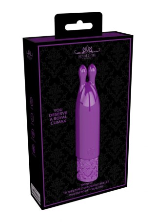 Twinkle - Rechargeable Silicone Bullet - Purple Royal Gems