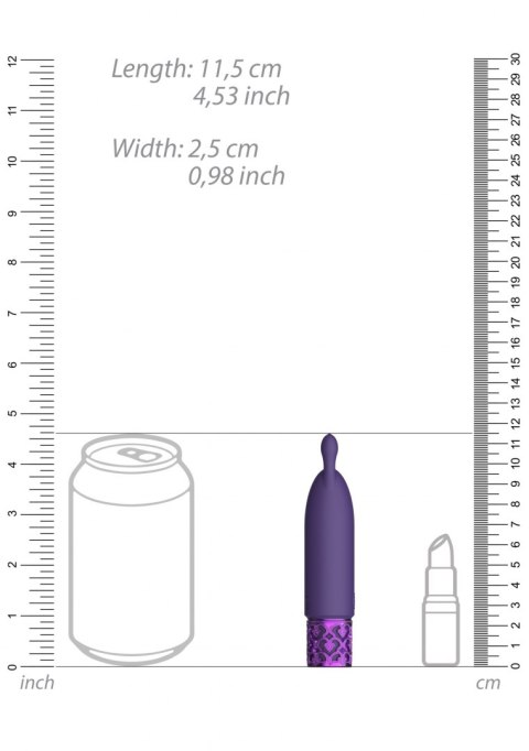 Twinkle - Rechargeable Silicone Bullet - Purple Royal Gems