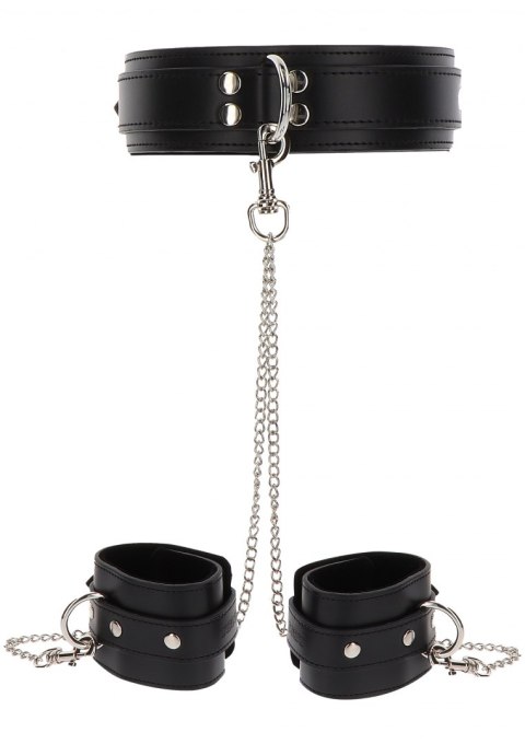 Heavy Collar and Wrist Cuffs Black Taboom