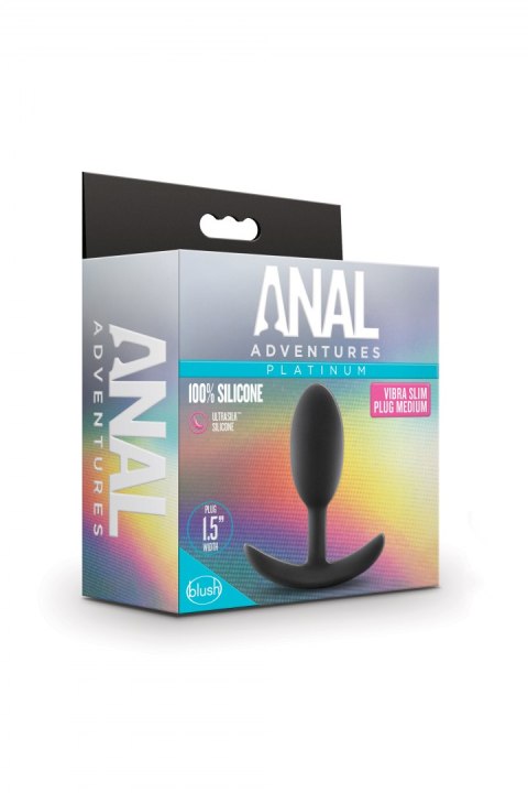 ANAL ADVENTURES VIBRA SLIM PLUG - MEDIUM Blush