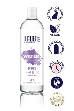 BTB WATER BASED FLAVORED RED FRUITS LUBRICANT 250ML BTB Cosmetics