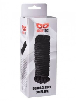 Black Bondage Rope 5m ARGUS