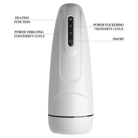 Masturbator - MARISSA, 12 vibration functions Heating temperature up to 48℃ Sex talk Memory function 7 licking modes Pretty Love